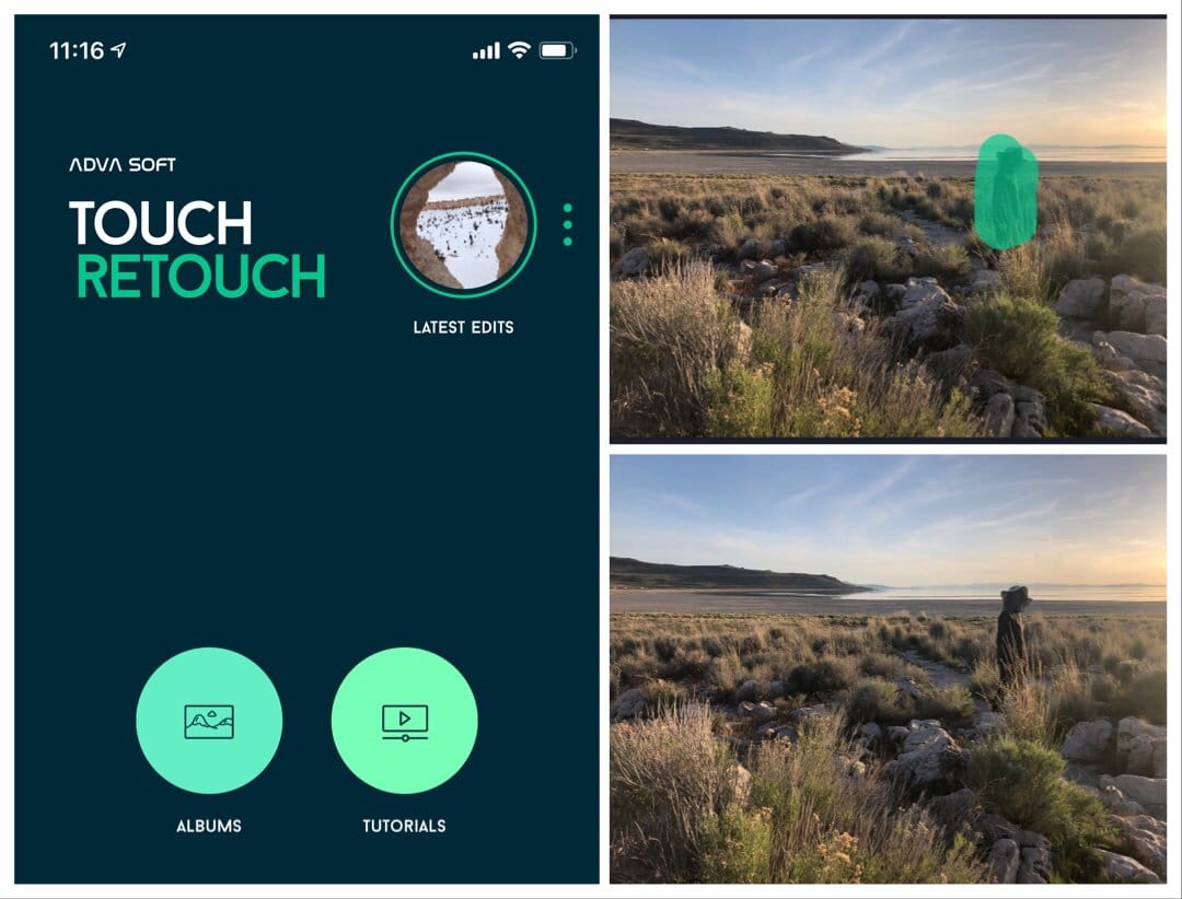 تطبيق الايفون TouchRetouch