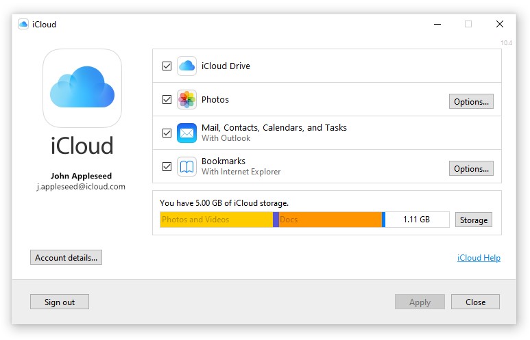 icloud on windows